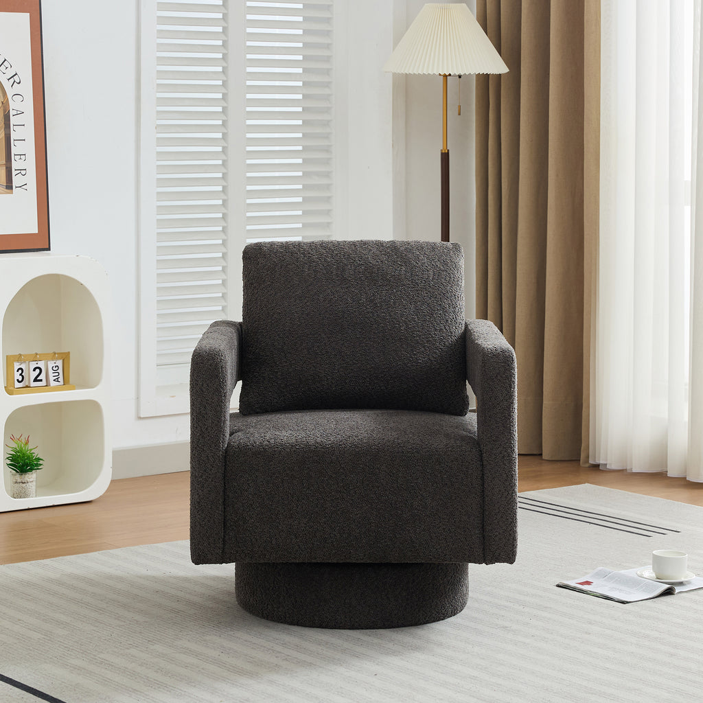 Oda Boucle Swivel Chair