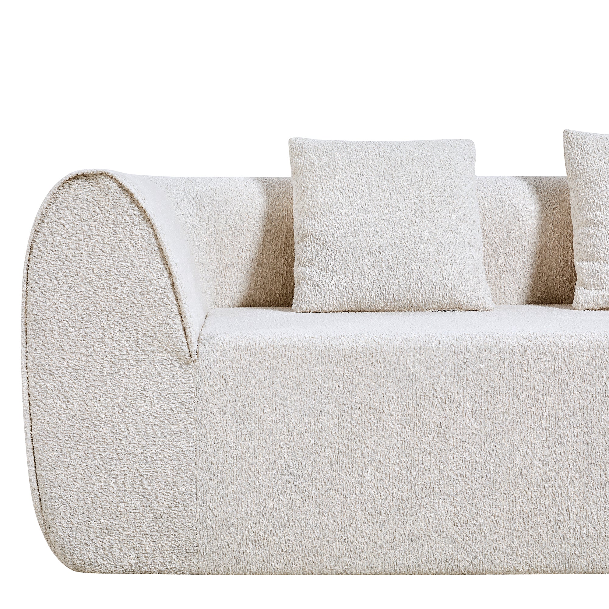 Oddny 2-Piece Curved Sectional Sofa