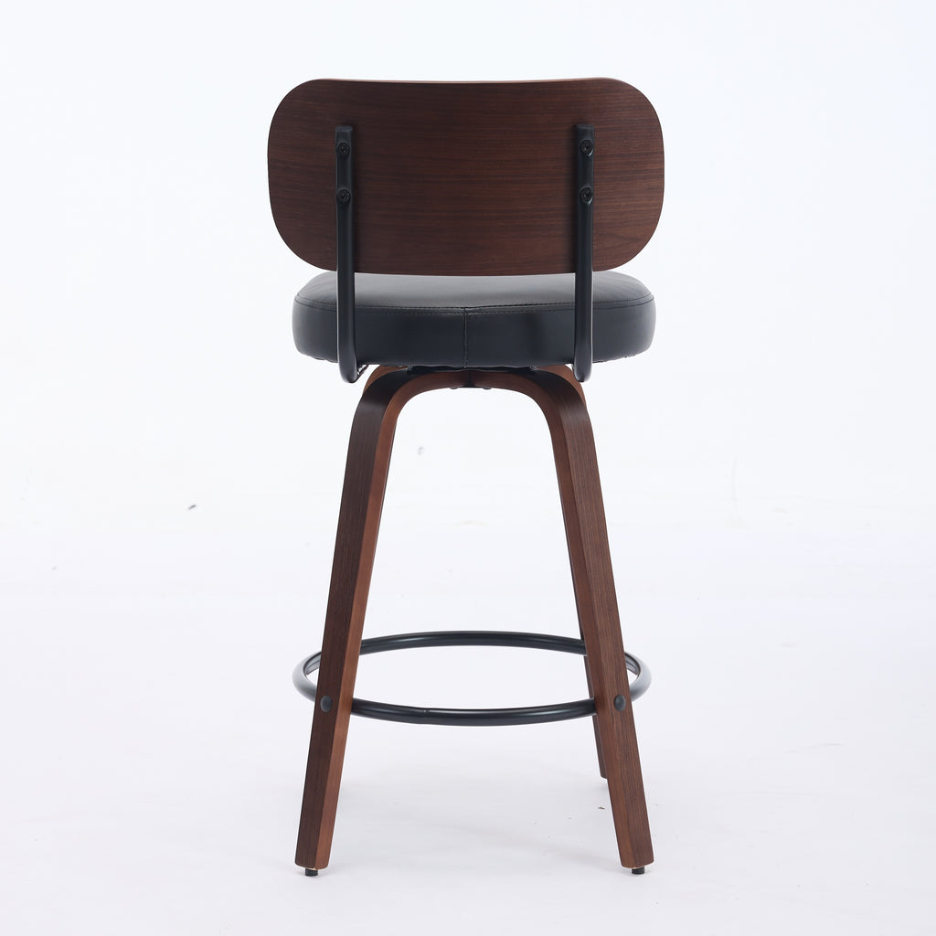 Aina Swivel Walnut Dining Chair