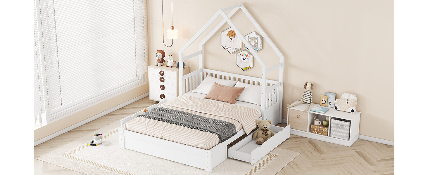 Jorun Solid Wood Queen Platform Bed Frame