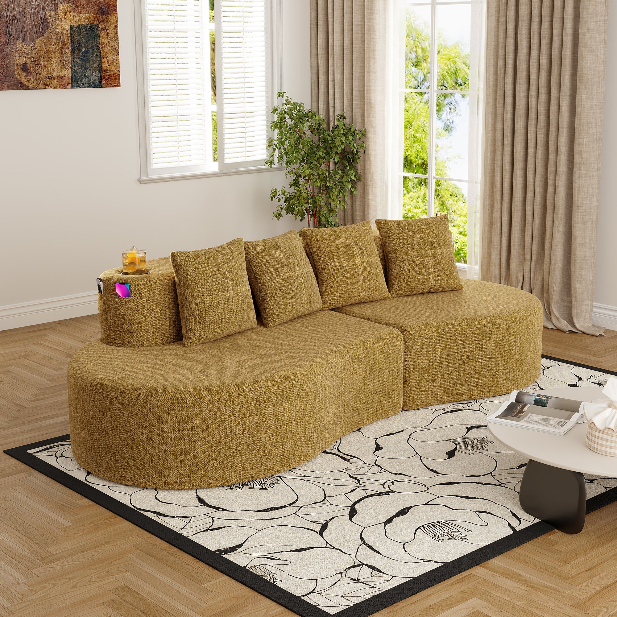 Aksel Curved Sofa