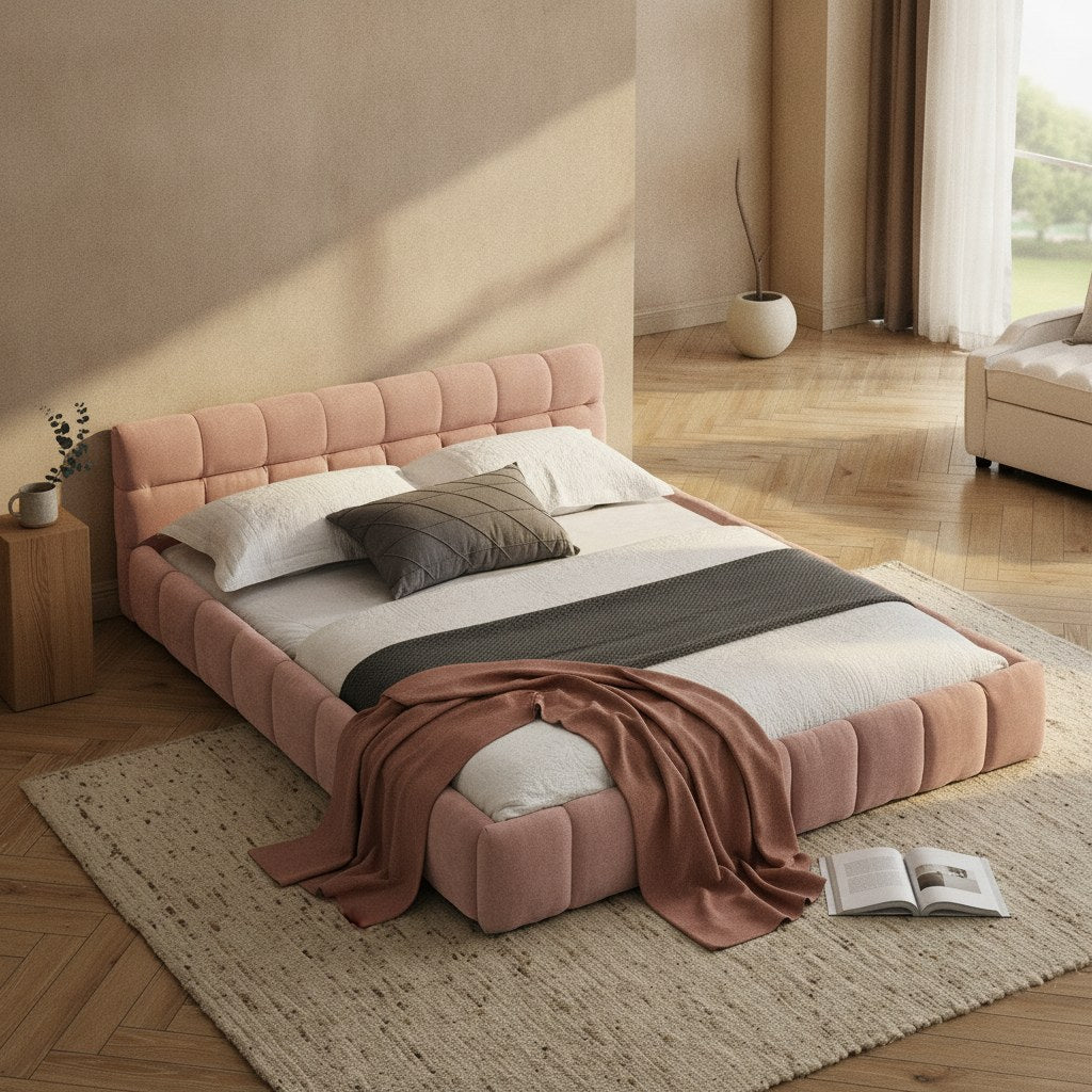 Pia Round Queen Platform Bed Frame