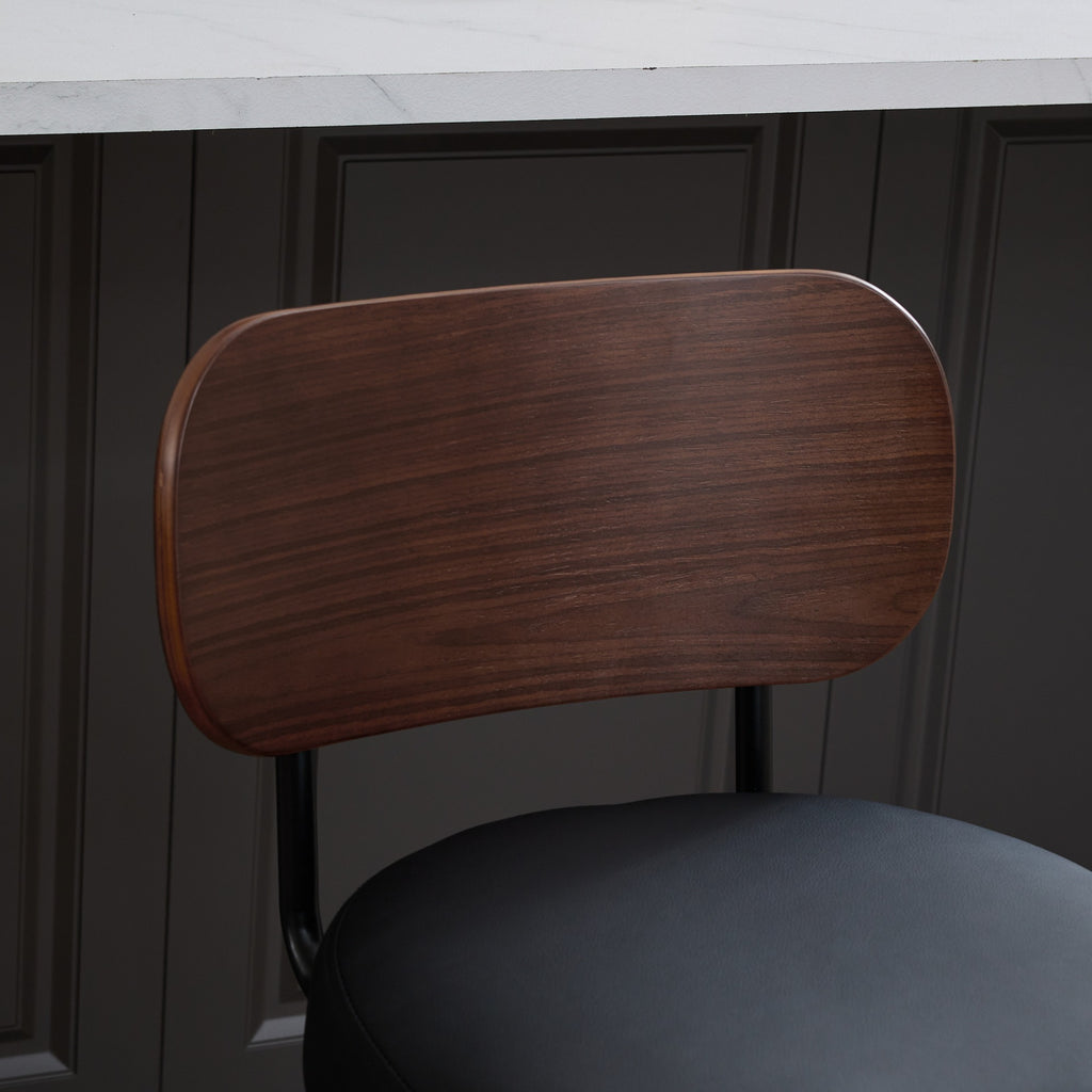 Aina Swivel Walnut Dining Chair