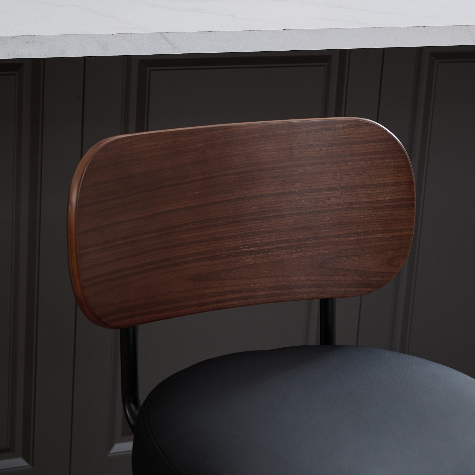 Aina Swivel Walnut Dining Chair