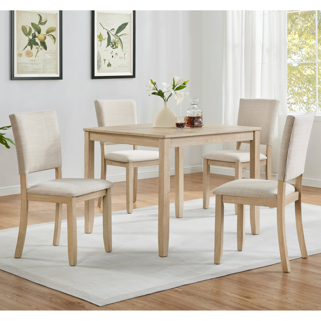 Ase 5-Piece Oak Dining Set