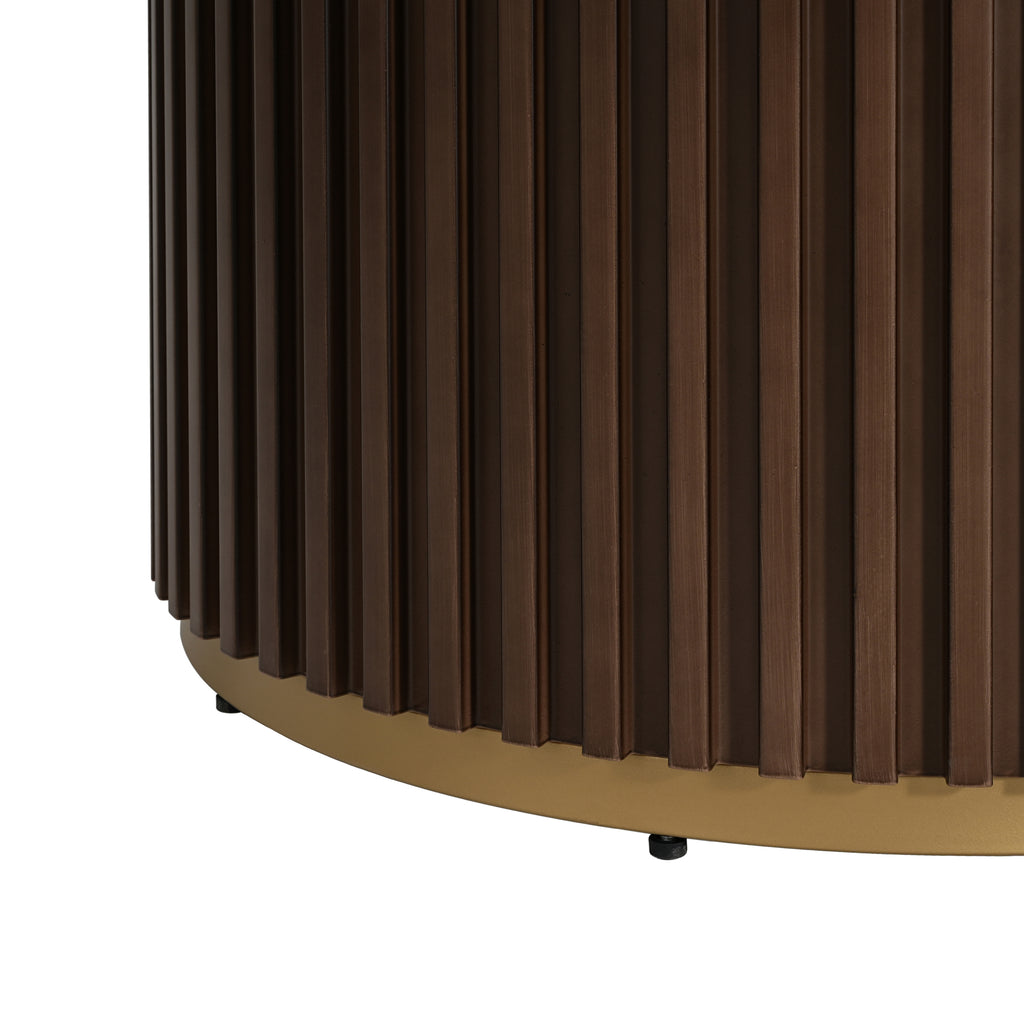 Ejnar Round Walnut Dining Table