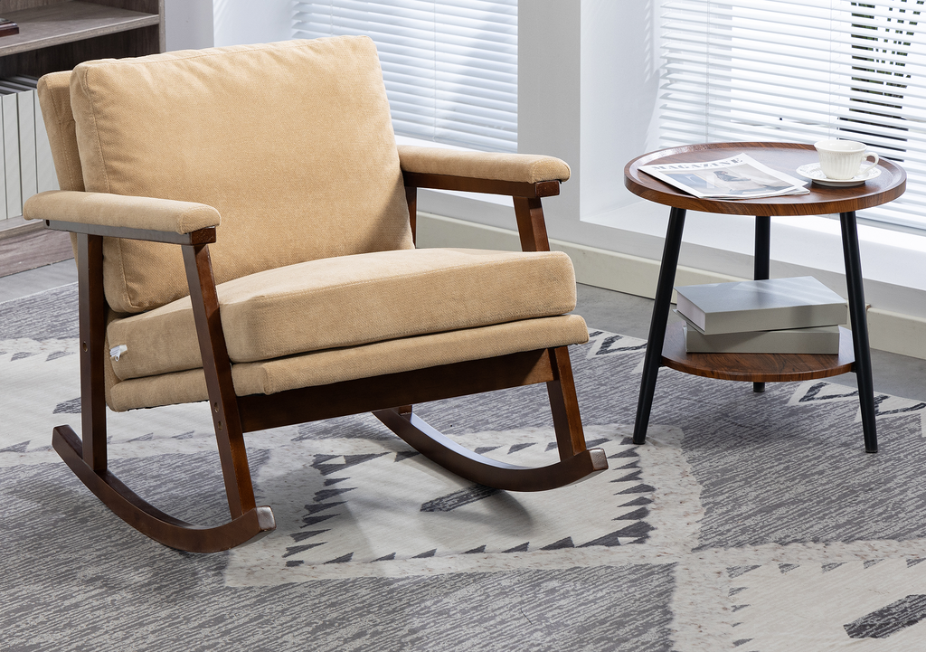 Gitte Velvet Rocking Chair
