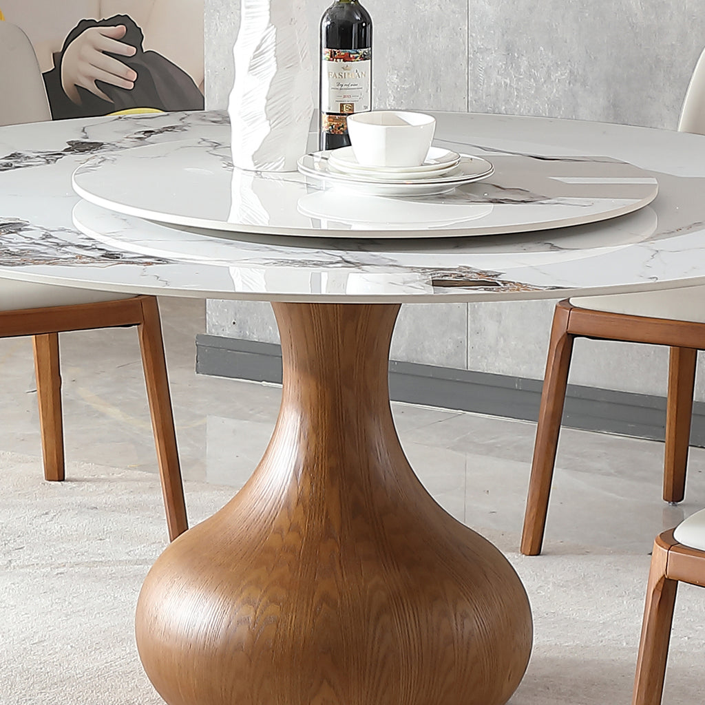 Mona Round Marble Dining Table