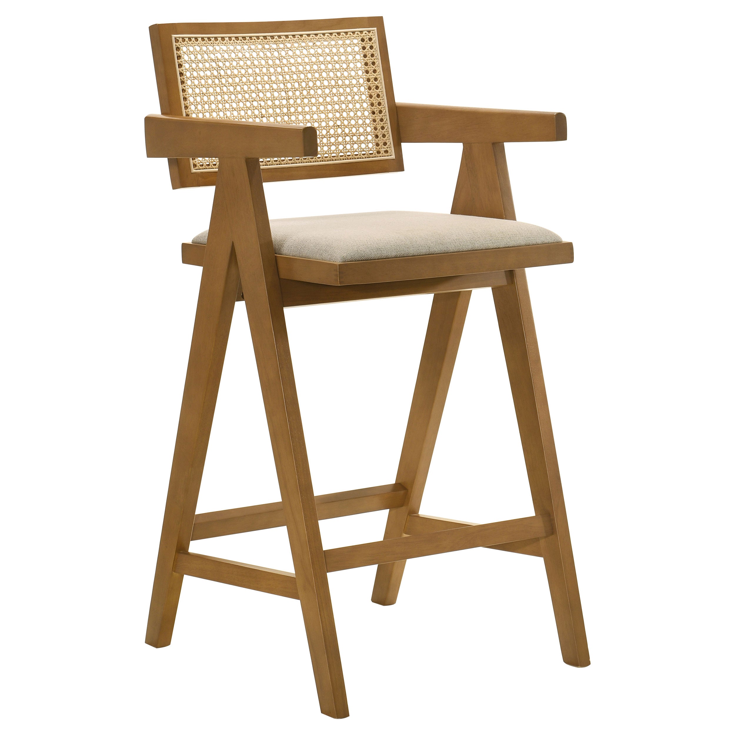 Vemund Walnut Bar Stool (Set of 2)