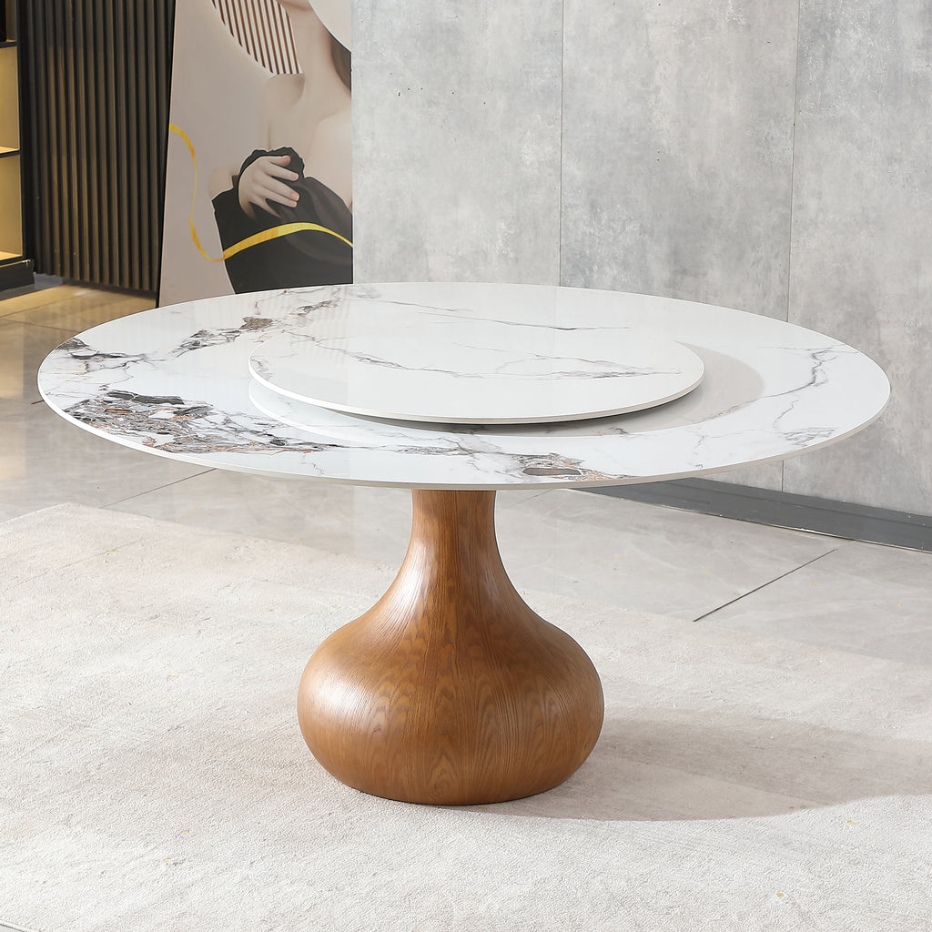 Mona Round Marble Dining Table
