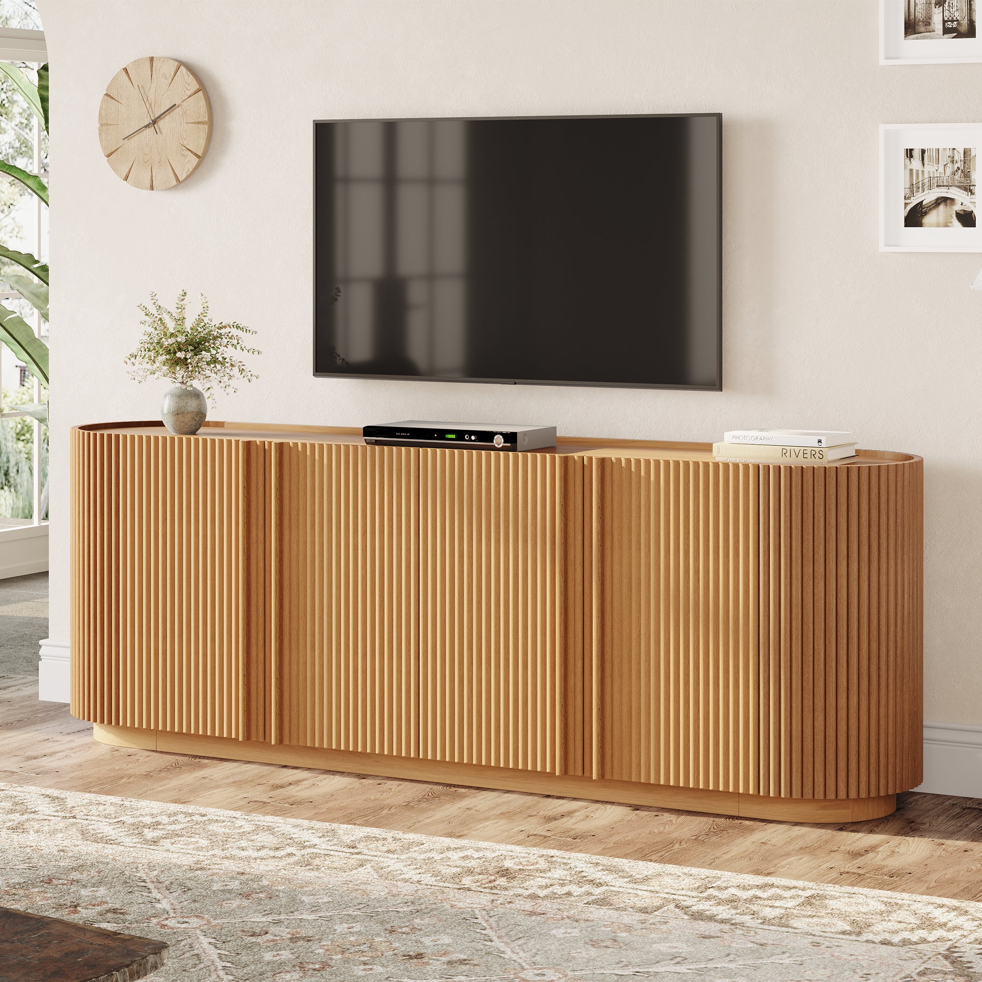 Elin Fluted TV Stand
