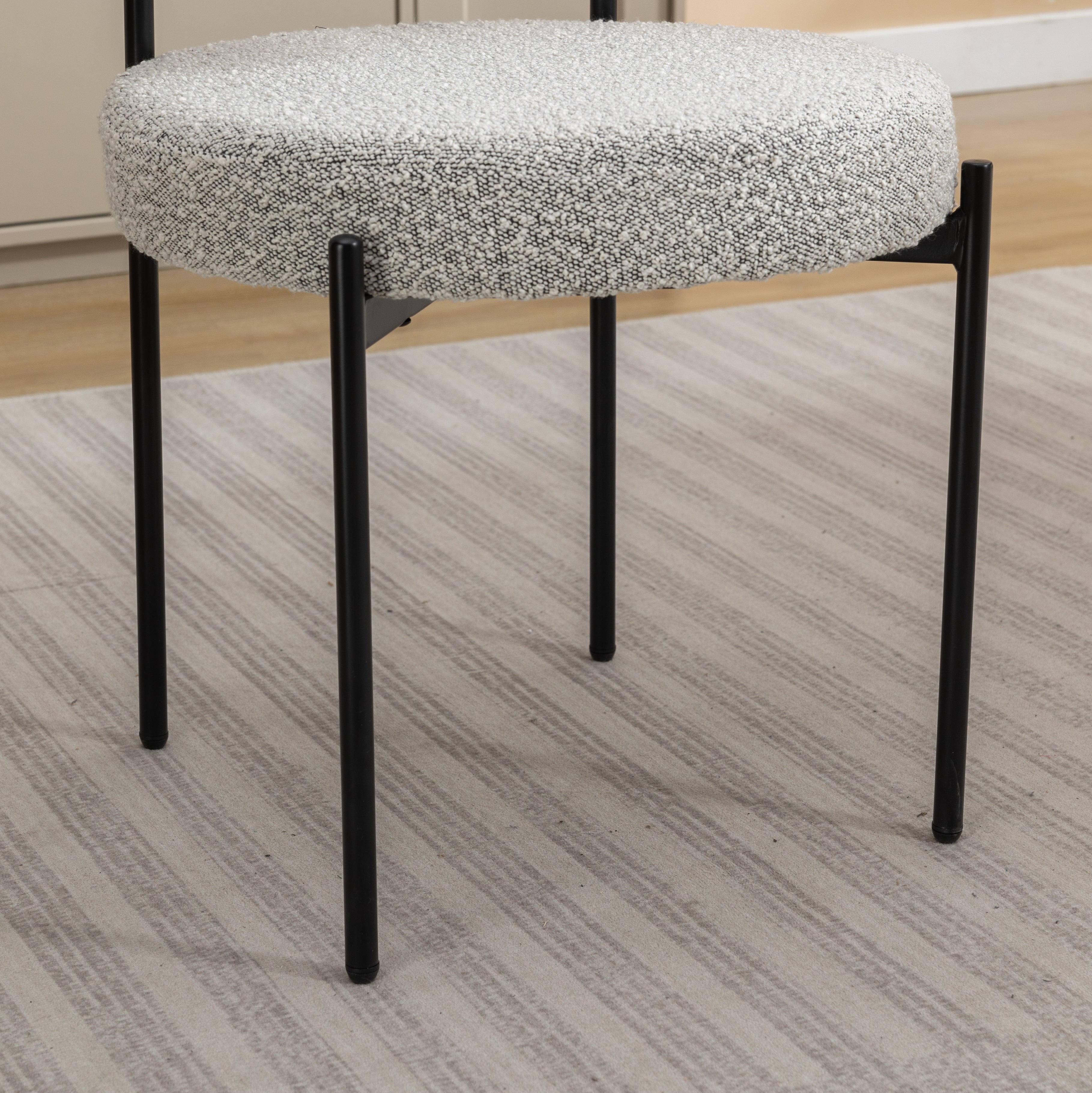 Hedda Round Boucle Accent Chair