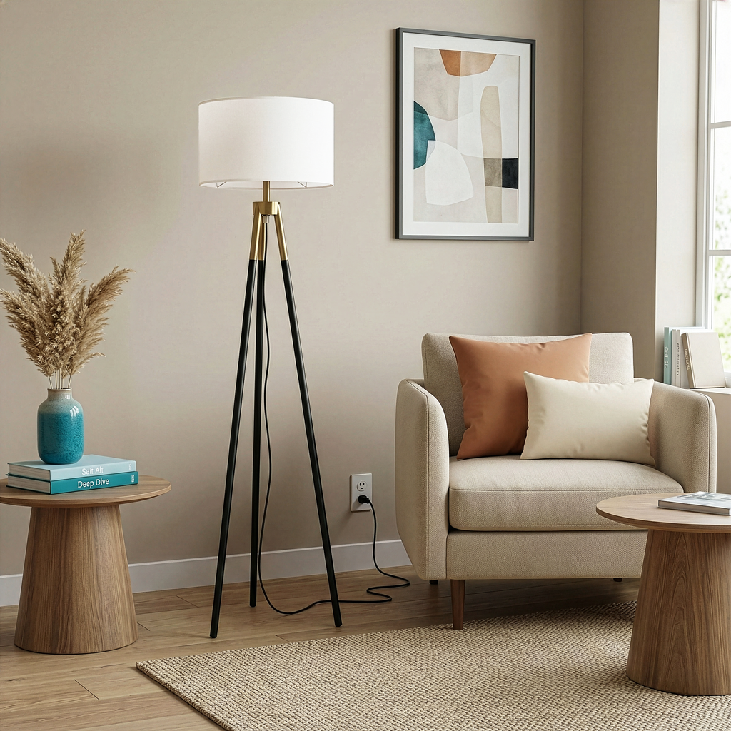Vale Brass Floor Lamp