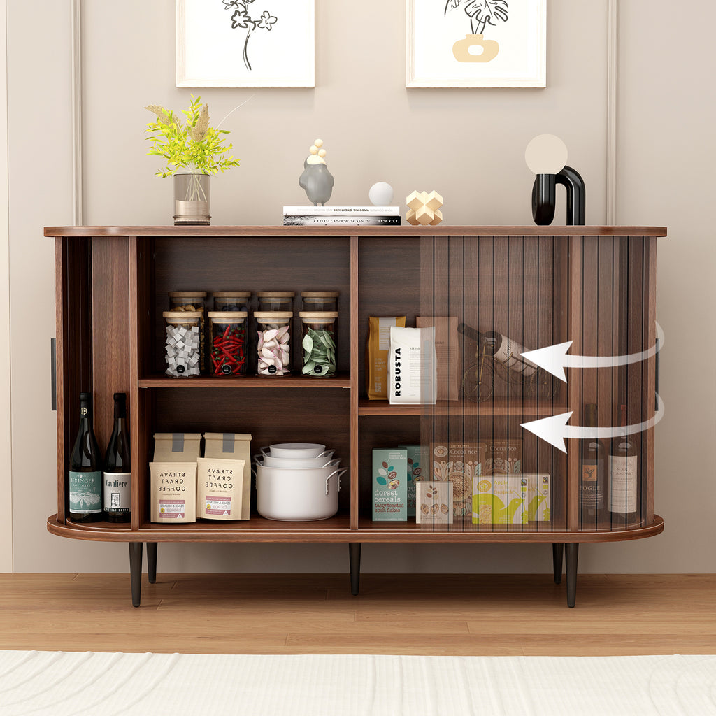 Jytte Fluted Walnut Sideboard