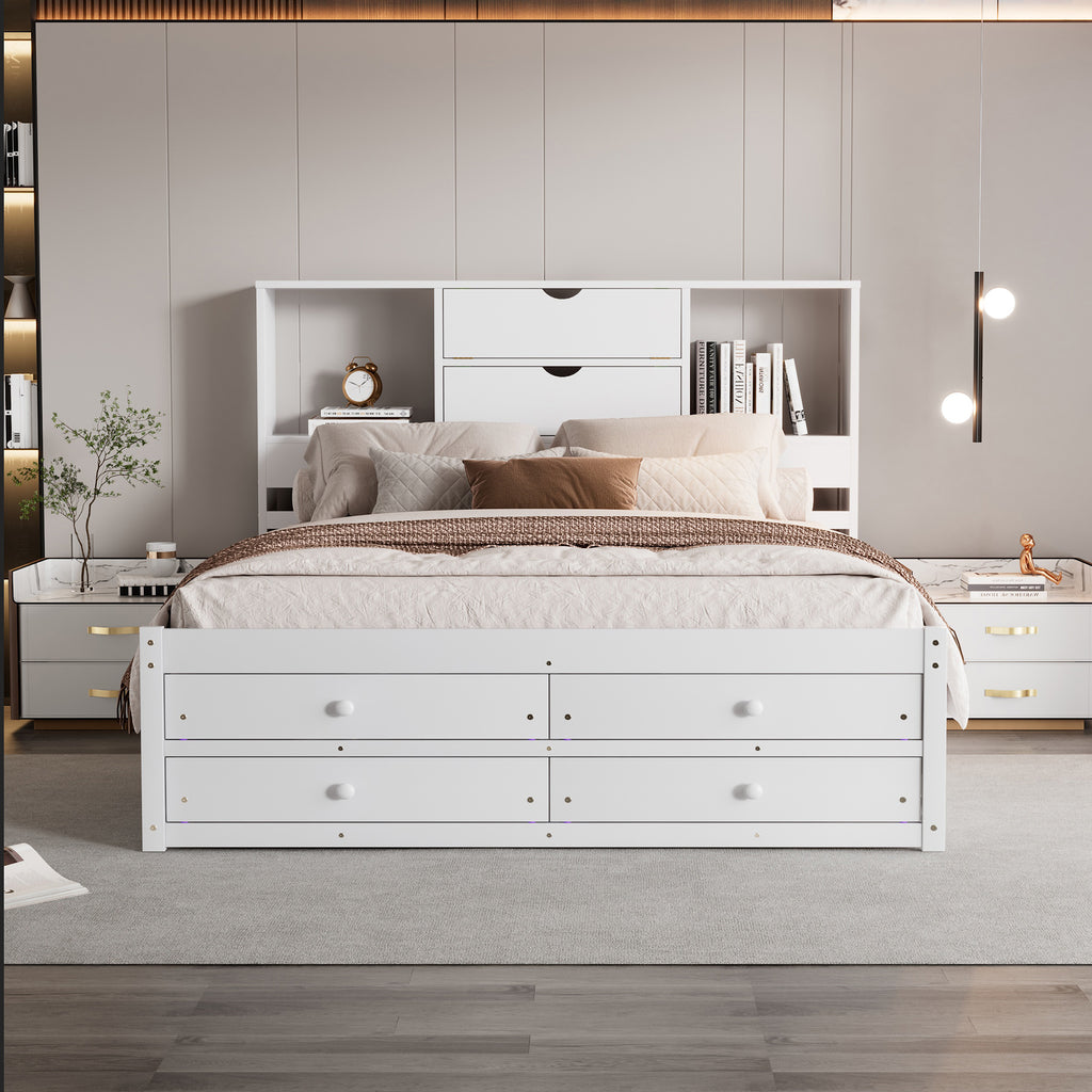 Alvar Solid Wood Queen Platform Bed Frame