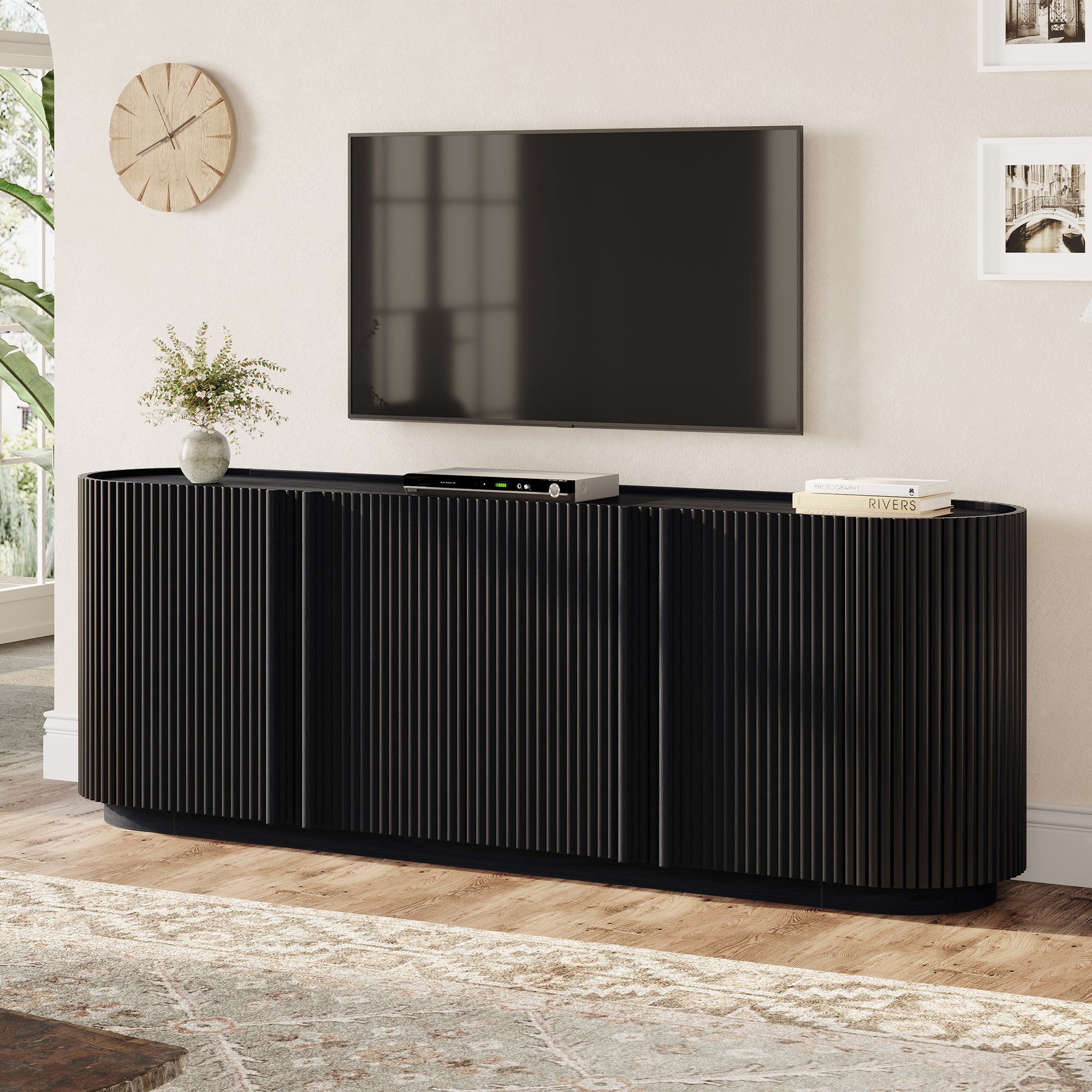 Elin Fluted TV Stand