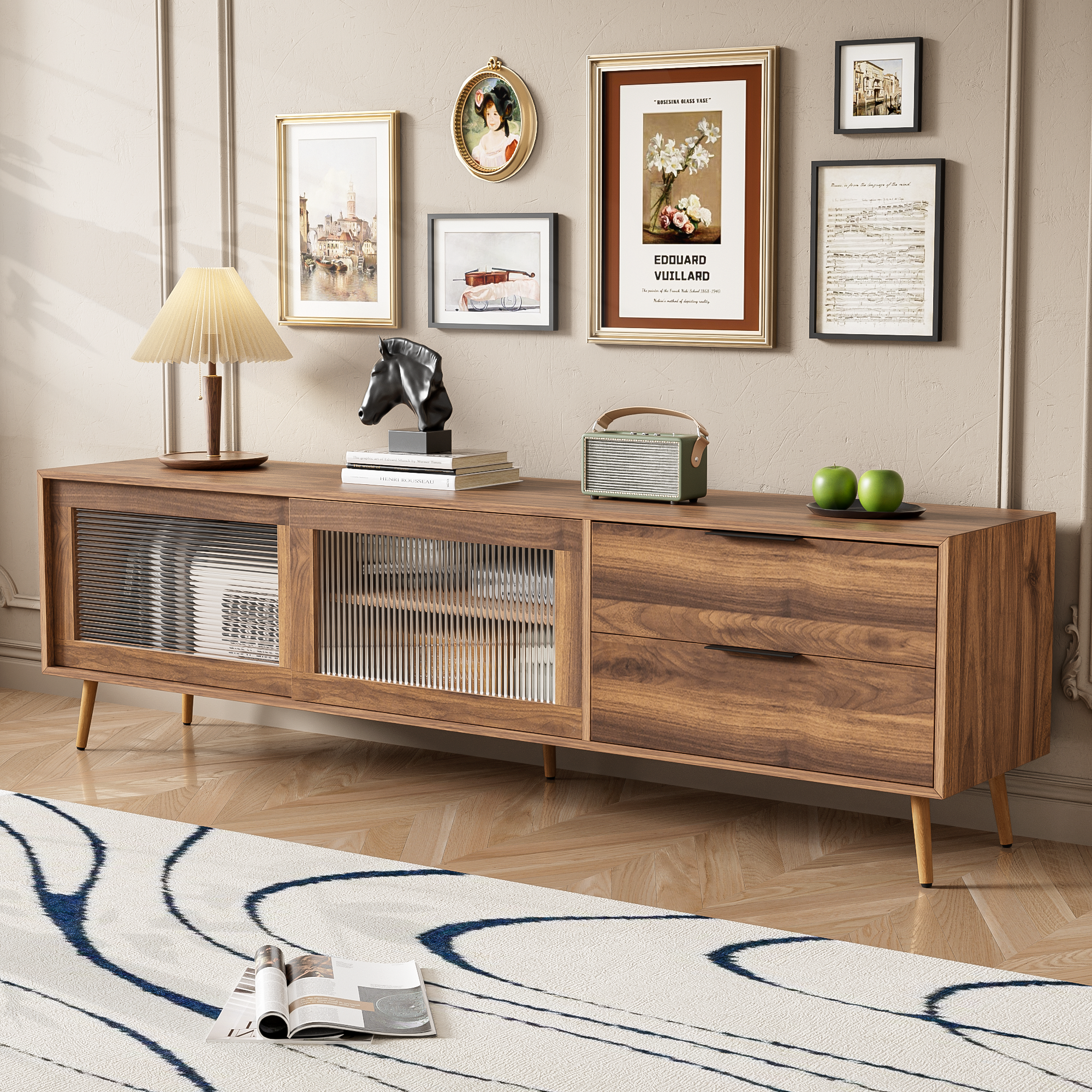 Ulla Storage Solid Wood TV Stand
