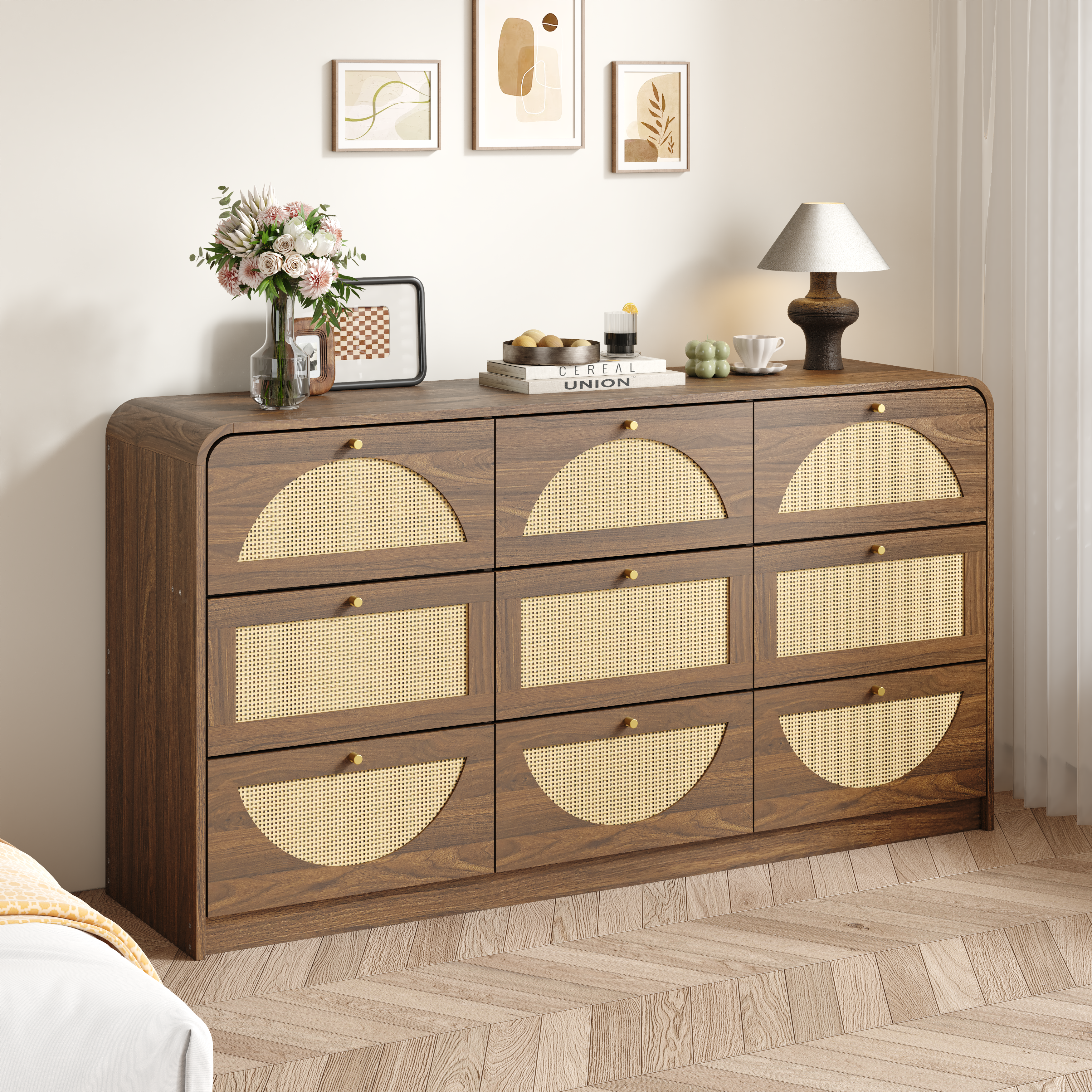 Hilde Storage Walnut Sideboard