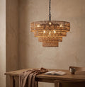 Hallgerd Rattan Chandelier