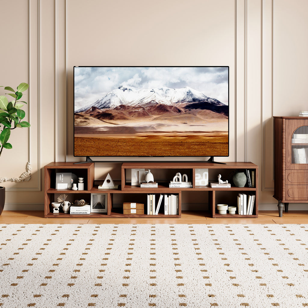 Thea Storage Walnut TV Stand