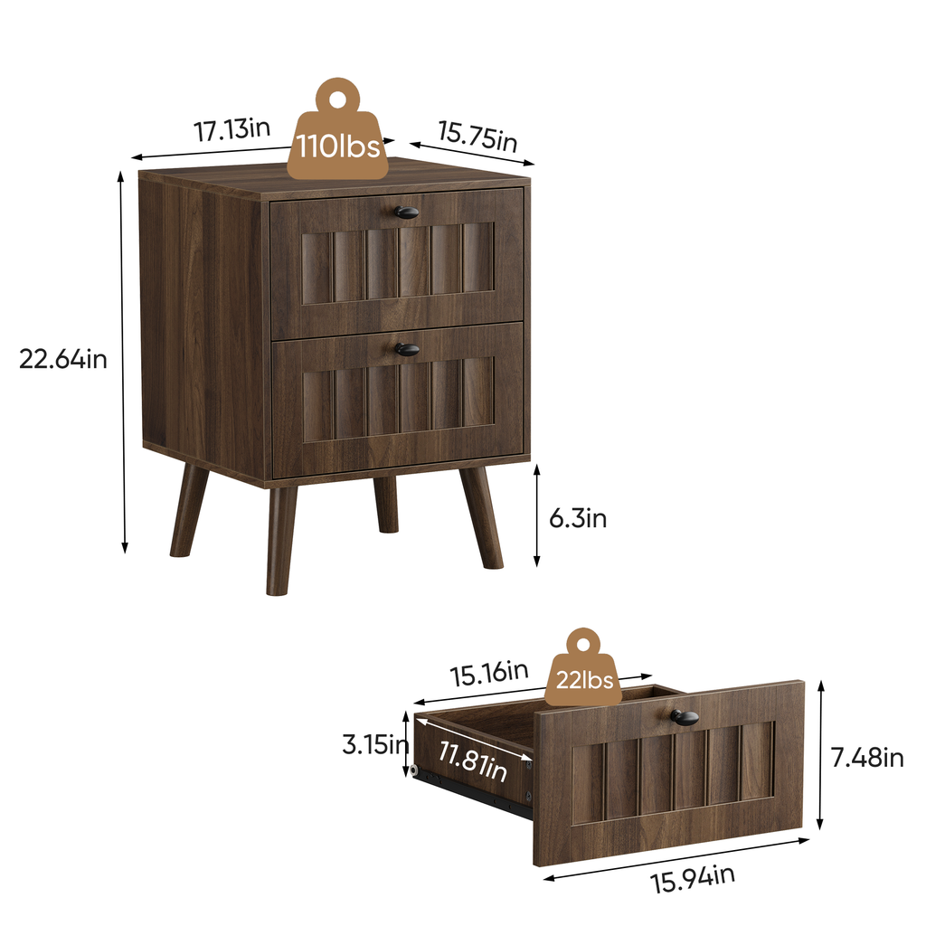 Viggo Walnut Nightstand