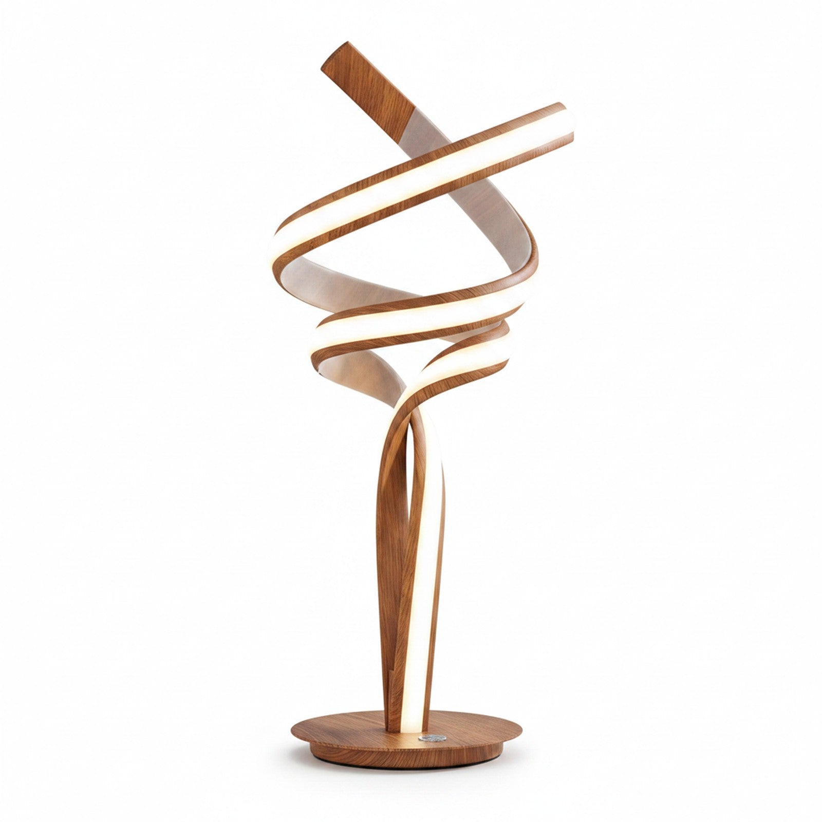 Munich Wood Table Lamp on white background
