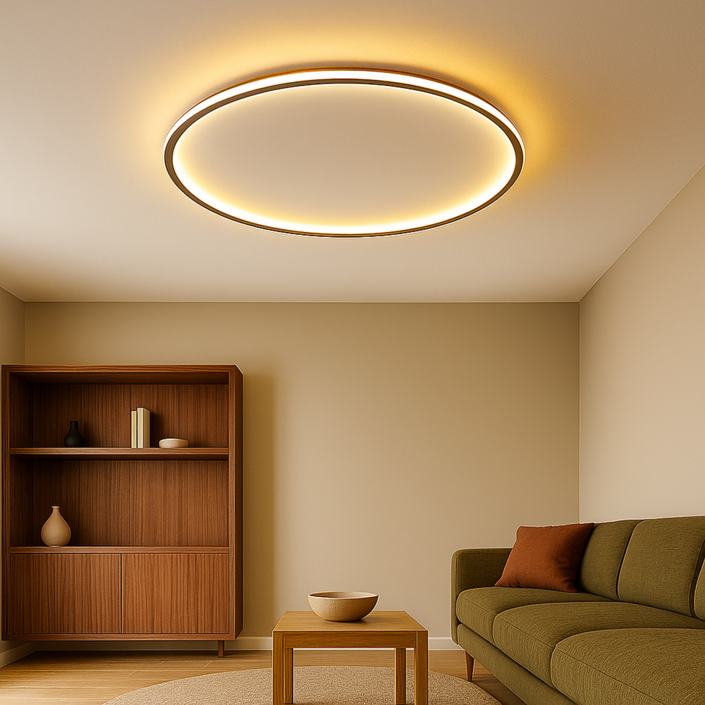 Ronde led-plafondlamp met afstandsbediening