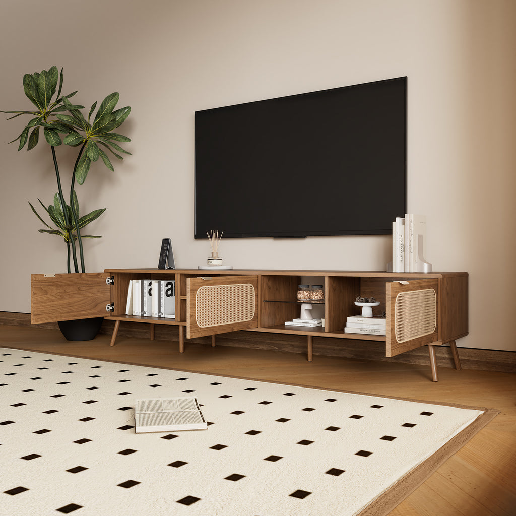 Bodil Storage Solid Wood TV Stand