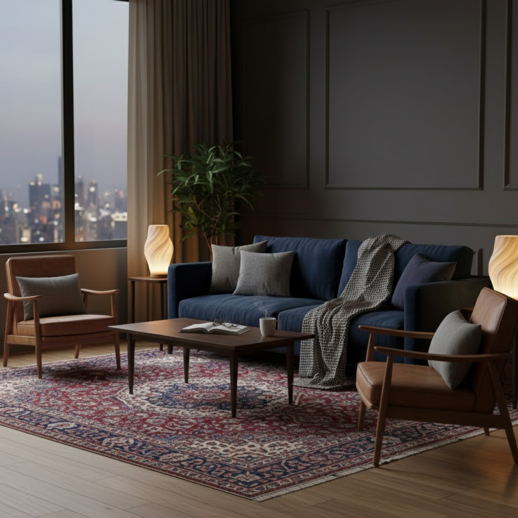 Scandinavische tafellamp met golvende kap in drie modellen