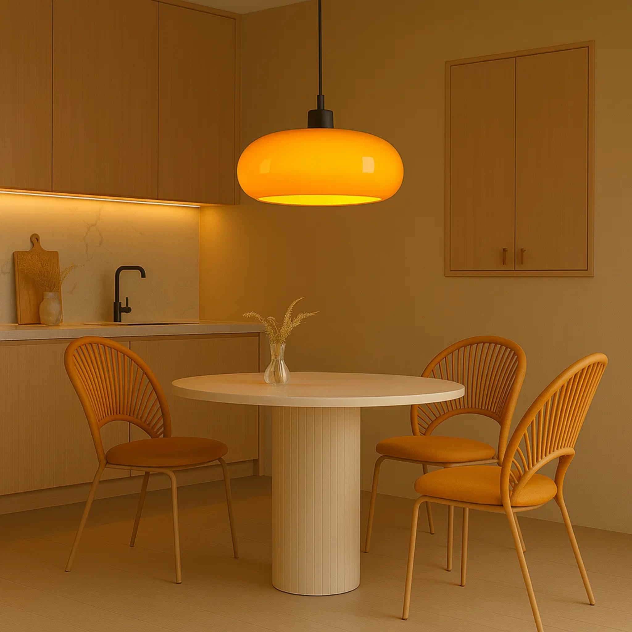 Bauhaus hanglamp met zachte glans