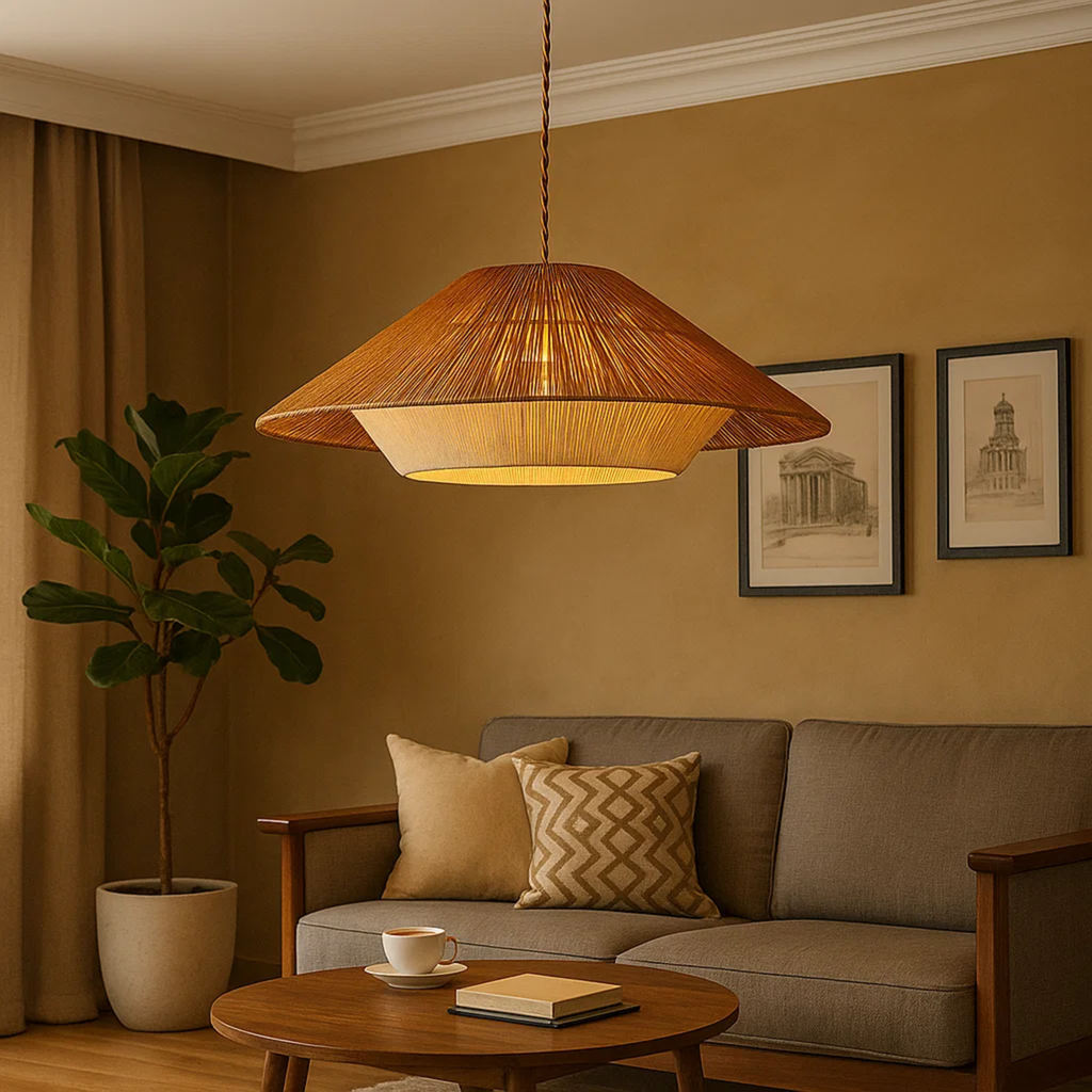 Japandi bamboe hanglamp