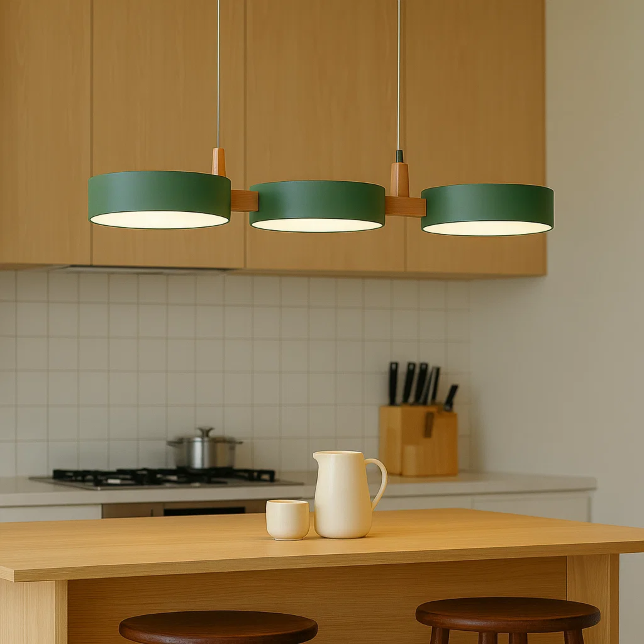 Scandinavische hanglamp met ronde bollen