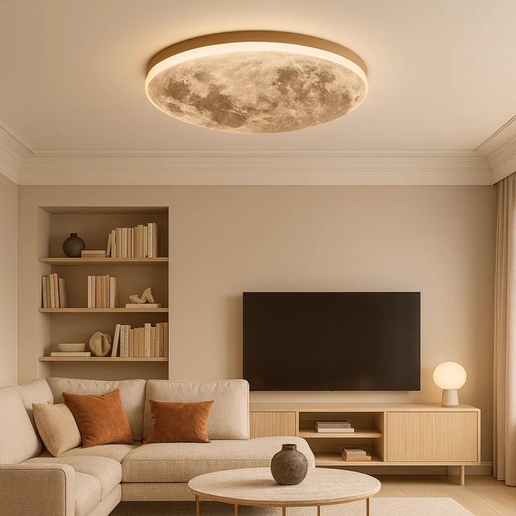 Minimalist moonlight ceiling lamp