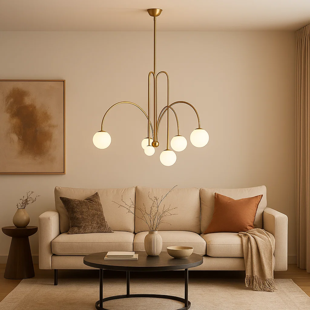 Design hanglamp met ronde lichtbollen