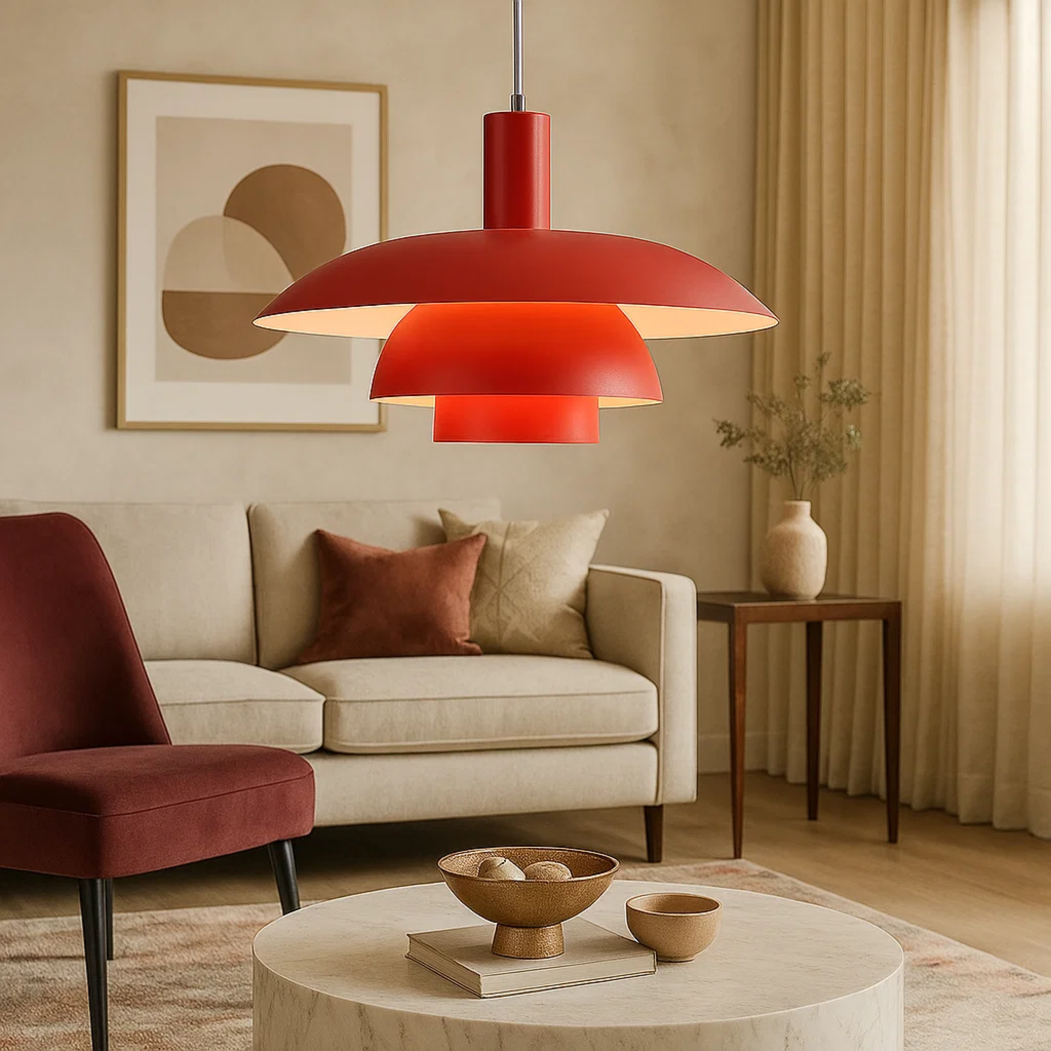 Kleurrijke scandinavische hanglamp