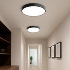 Strakke moderne ronde plafondlamp met zacht licht