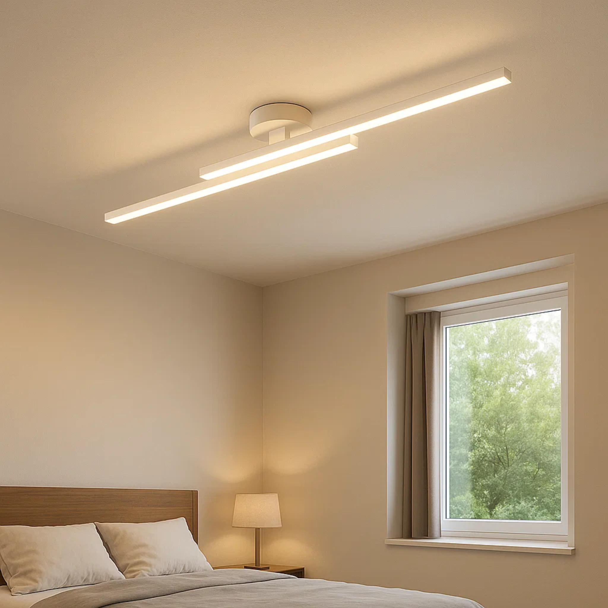 Strakke moderne plafondlamp