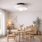 Modern ceiling lamp with round shade for bright light