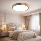 Ronde LED plafondlamp met kleuraccent