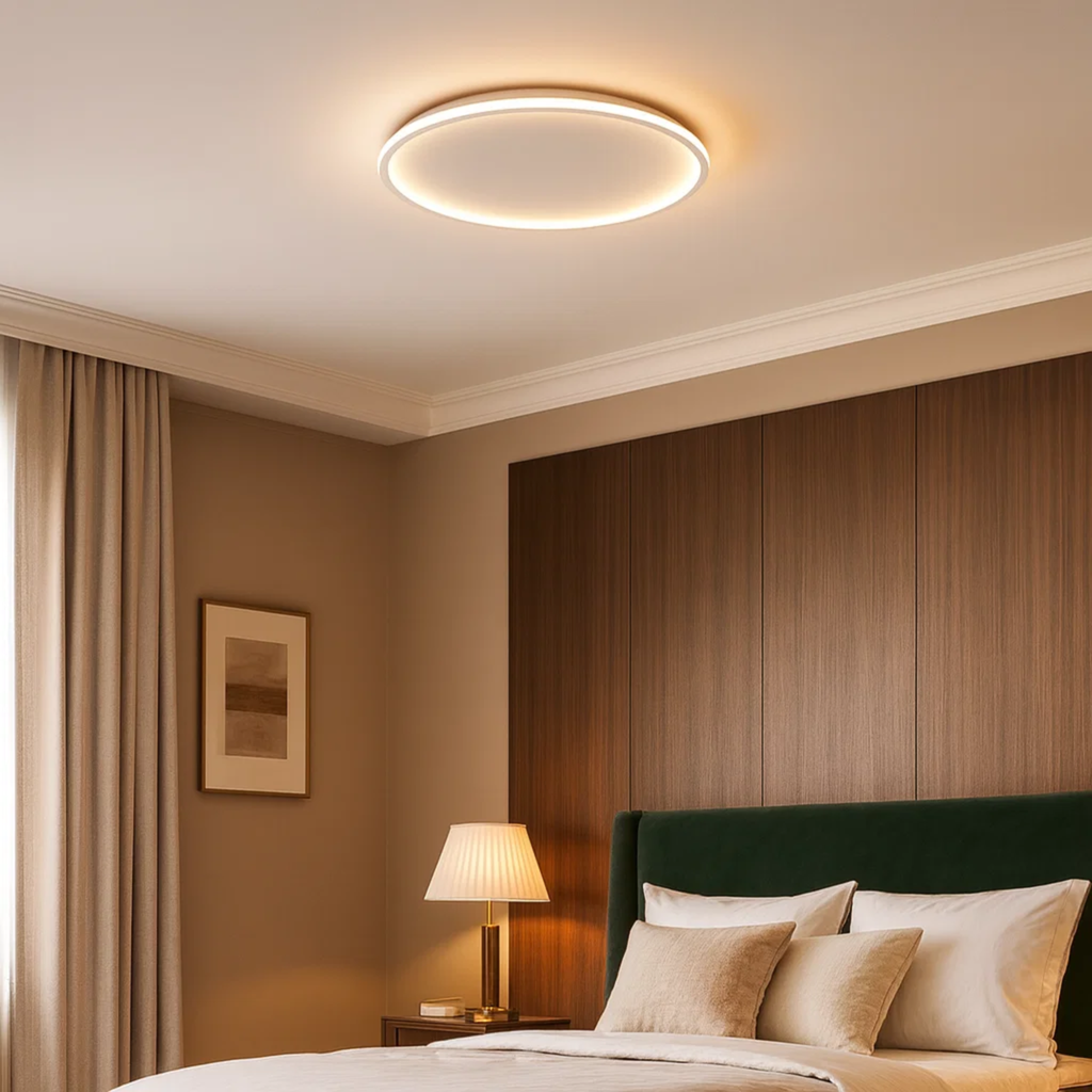 Plafonnier anneau moderne et épuré