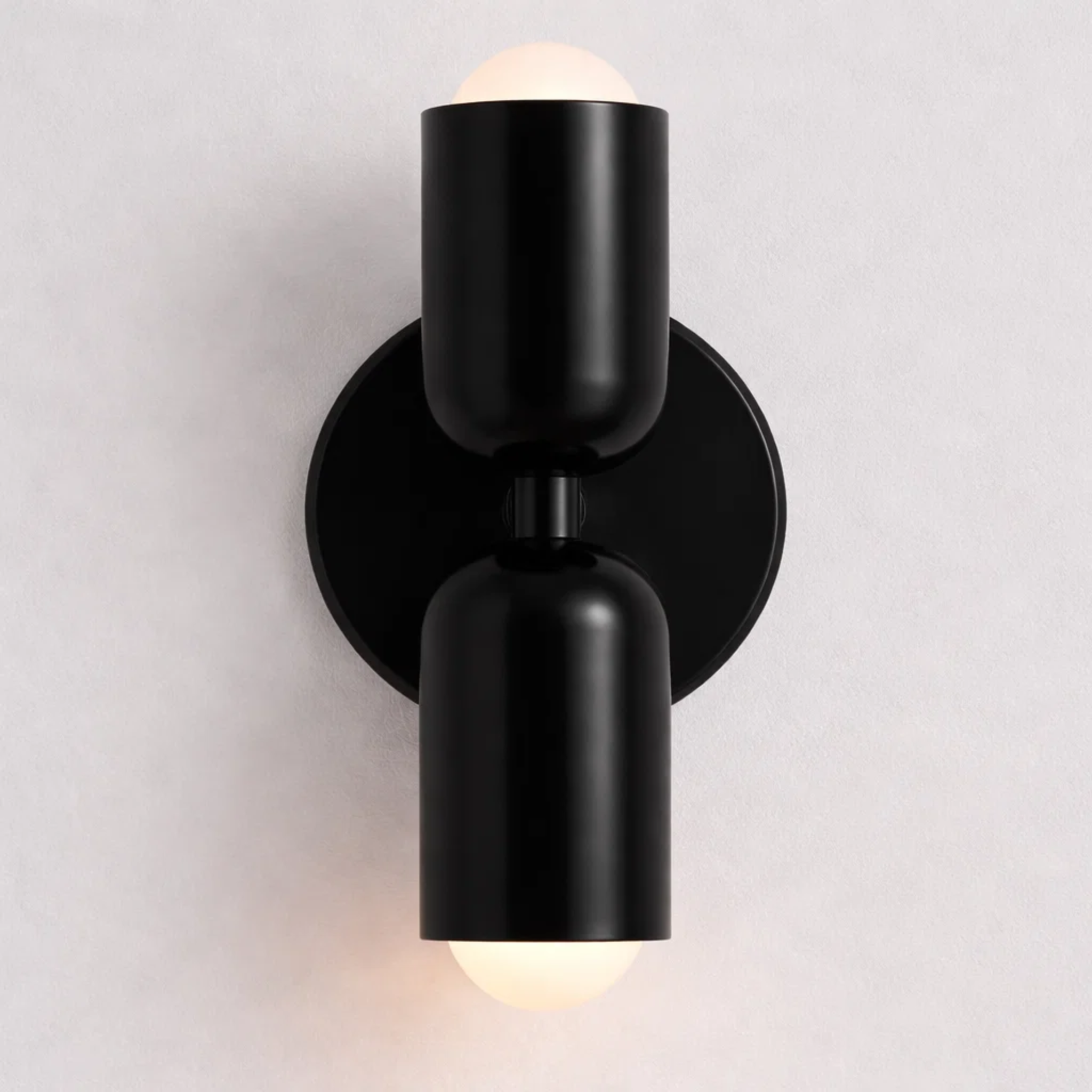 Dubbele wandlamp met warm licht