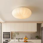 Japandi golvende plafondlamp met gebogen kap