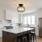 Modern ceiling lamp with soft light pattern