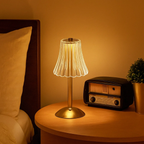 Klassieke sfeervolle kristallen tafellamp