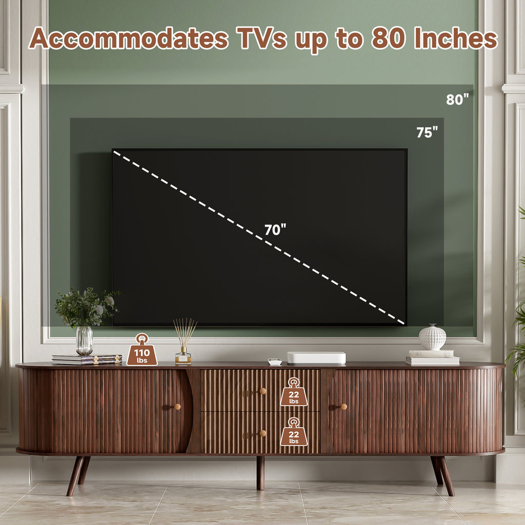 Tyra Fluted TV Stand