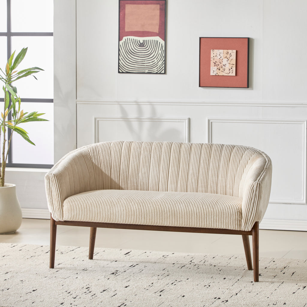 Rune Walnut Loveseat