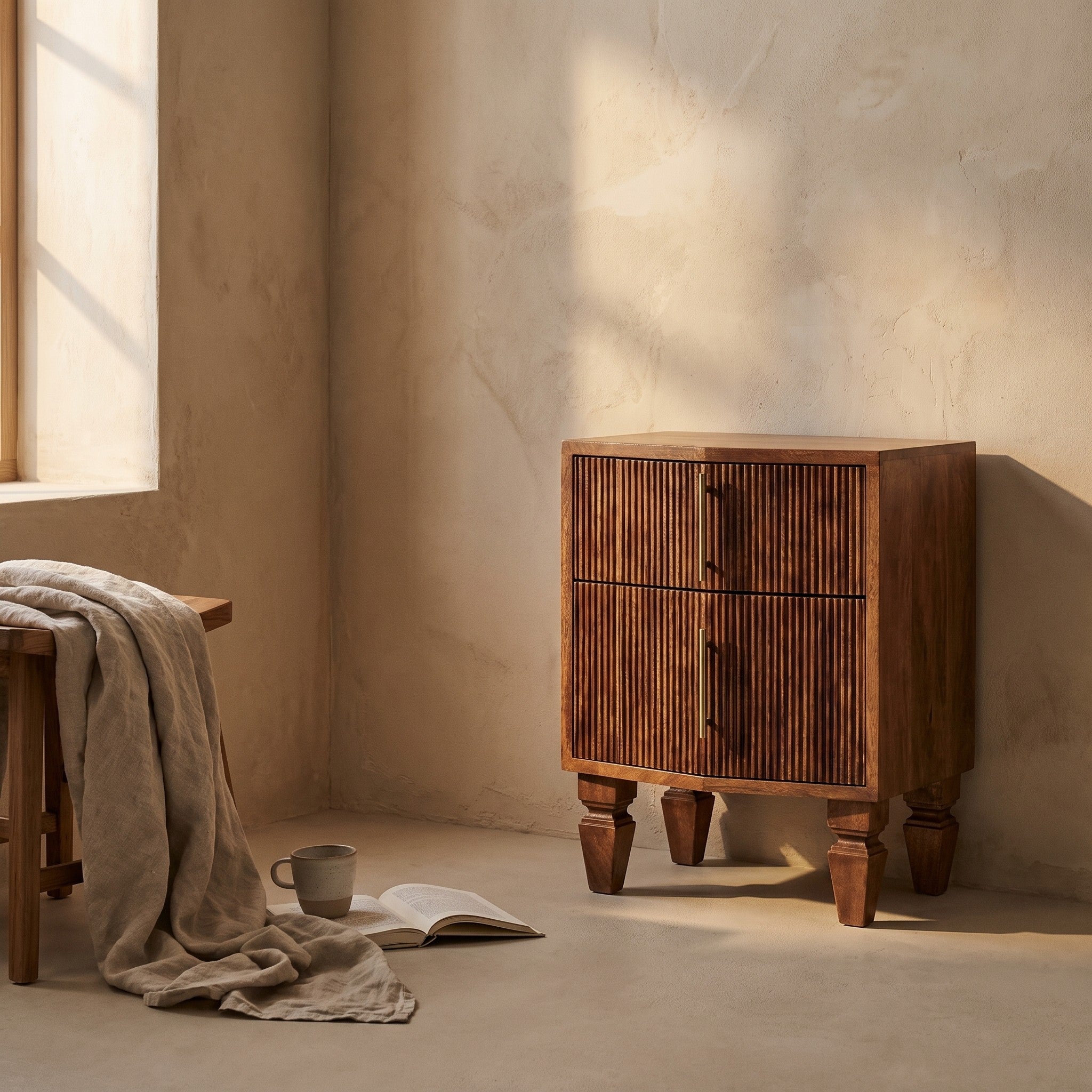 Vibe Solid Wood Nightstand
