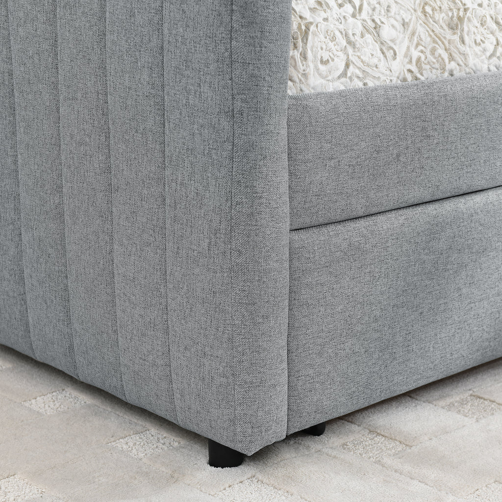 Lykke Linen Queen Bed Frame