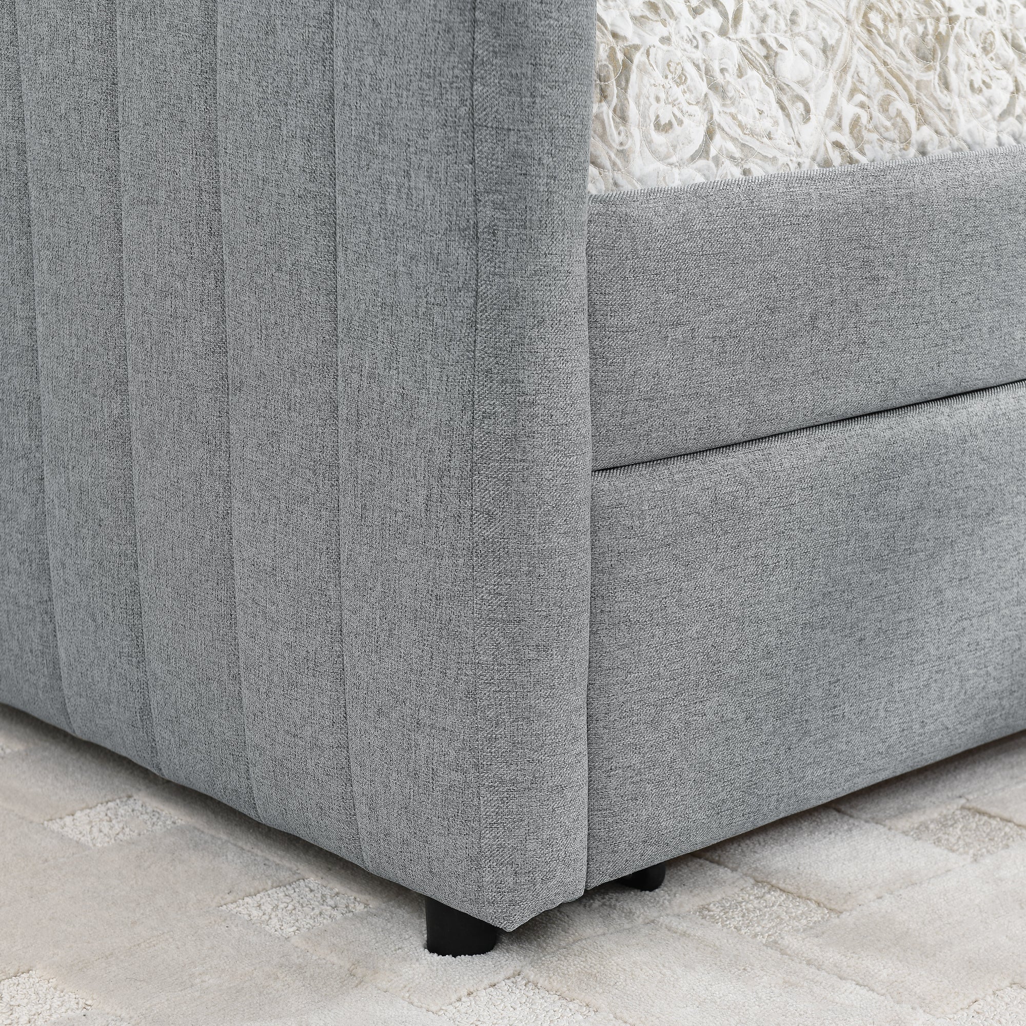 Lykke Linen Queen Bed Frame