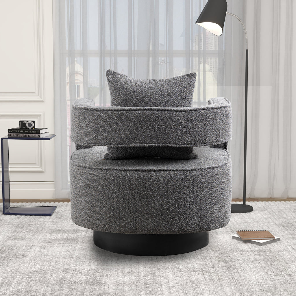 Bodil Boucle Swivel Chair
